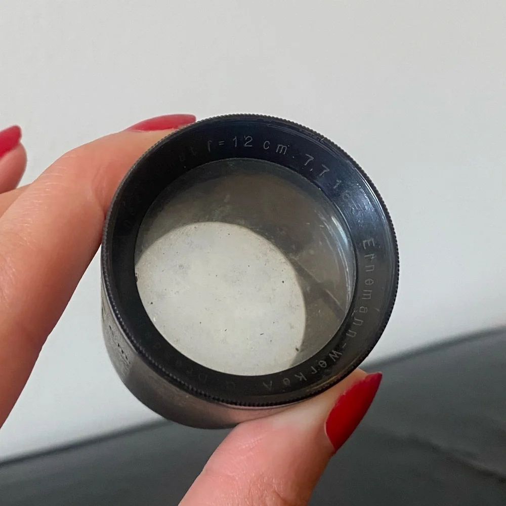 RARE ANTIQUE German 1889-1928 Dresden Ernemann-Werke Projector Lens - Picture 8 of 10